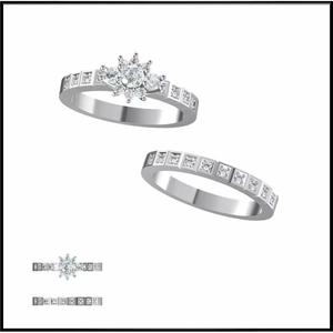 JCD Format Minimalist bridal set rings for sale jewelry files