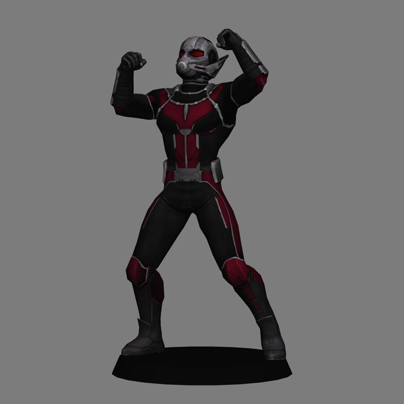 Antman - Giantman - Captain America Civil War LOW POLYGONS AND NEW EDITION