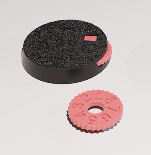 25mm round base with wound tracker