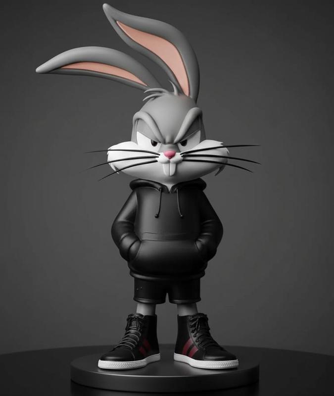 Bugs Bunny Streetwear - 3D Printable STL Model