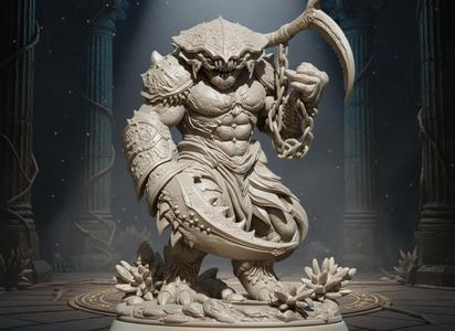 Monstrous Warlord – Ultra‑Detailed Fantasy 3D Printable Sculpture