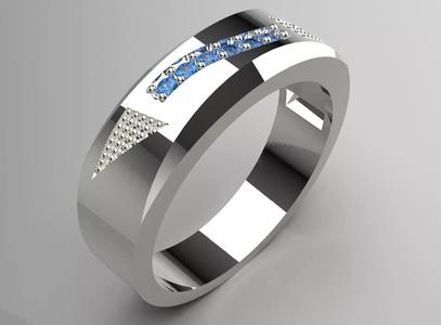 Man  Yellow Gold Ring mr0204