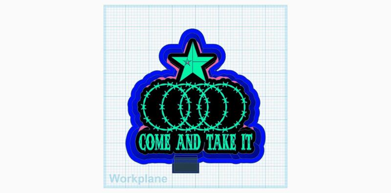 TX barbed wire come and take it