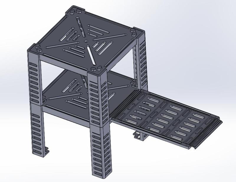 Scenography for Shatterpoint of catwalks.