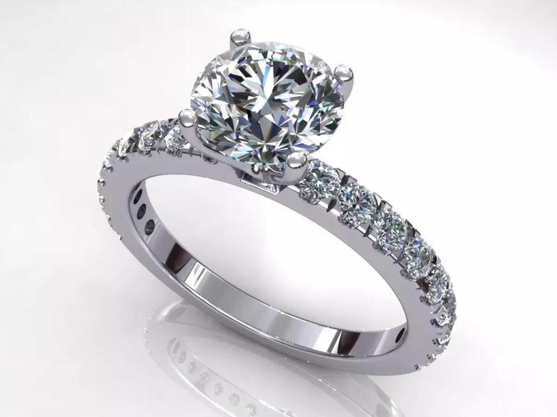Round Diamond Woman Wedding Ring