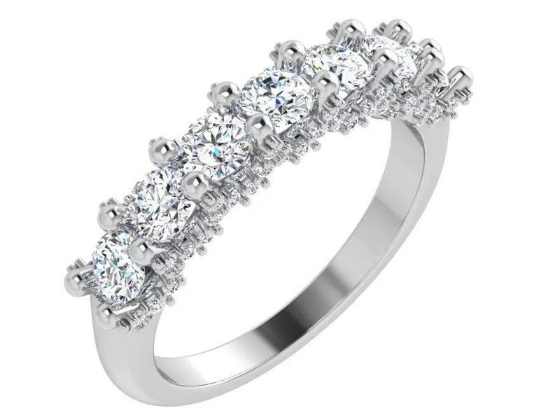 Round Diamond Band Ring 4673