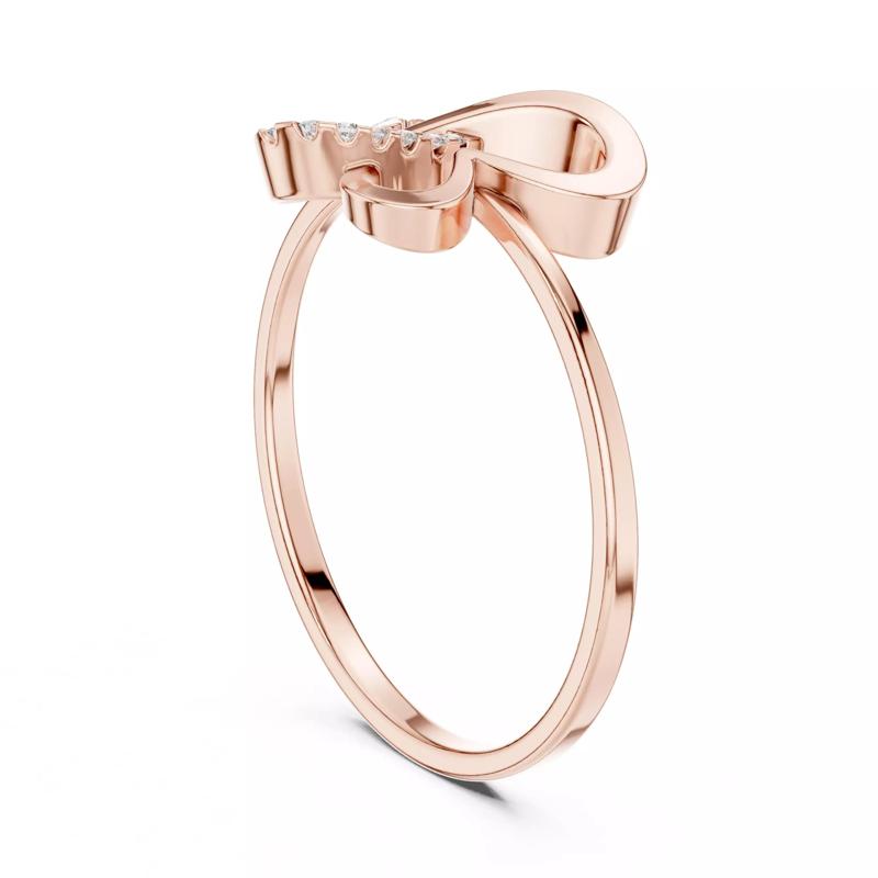 Round Diamond Butterfly Engagement Ring 3DM STL Video