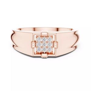 Round Cut Diamond Signet Engagement Wedding Ring 3DM STL Video