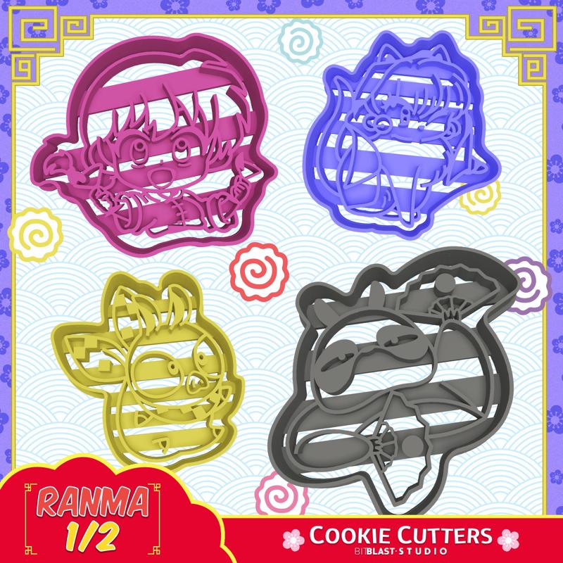 Ranma 1/2 Cookie Cutters 2