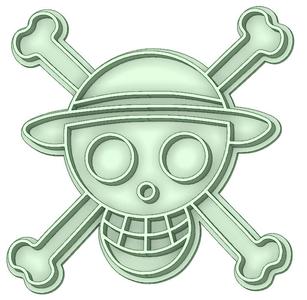 Jolly Roger one piece cookie cutter