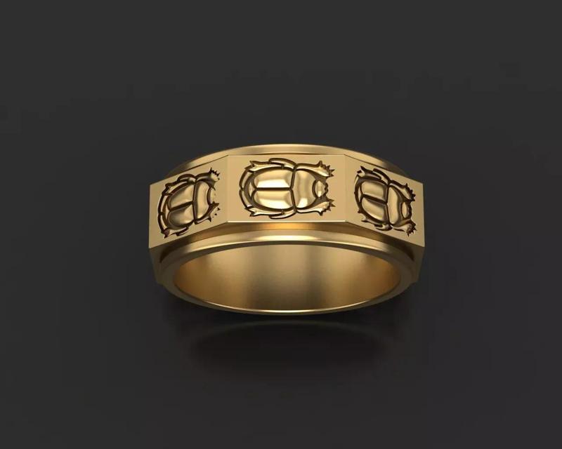 Scarab beetle ring