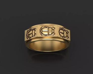 Scarab beetle ring