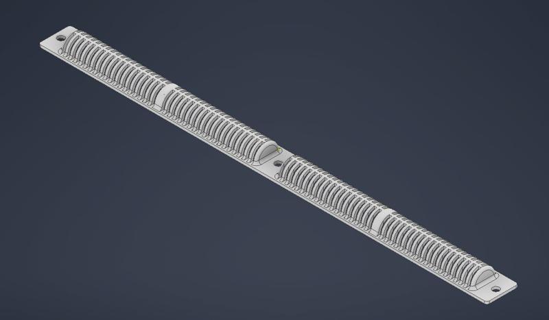 Replacement Window Trickle Vent (360 mm, 175 mm hole pitch)