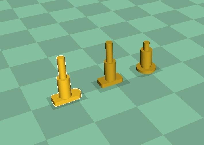 Locomotive or wagon buffers HO scale (Update 06/24)