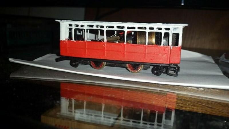 Co. Donegall Railway Railcar 3 H0m adaptation for TT scale rails