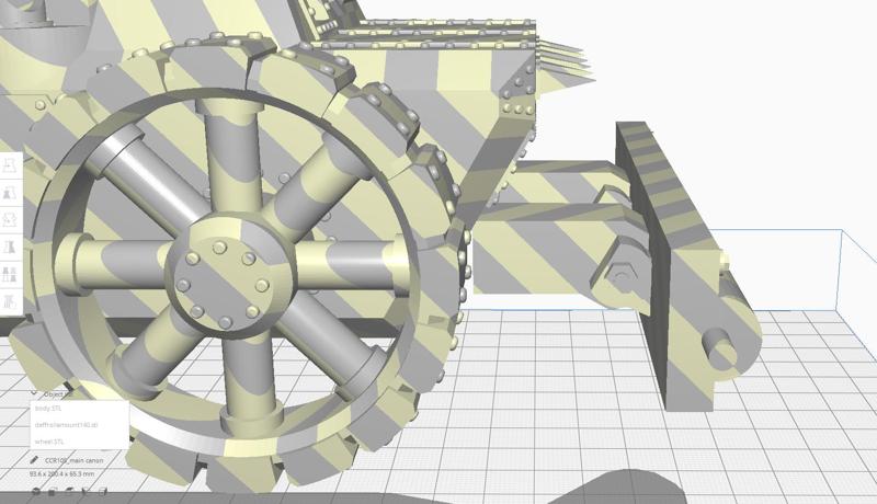 simple deff rolla for ork wagon mount