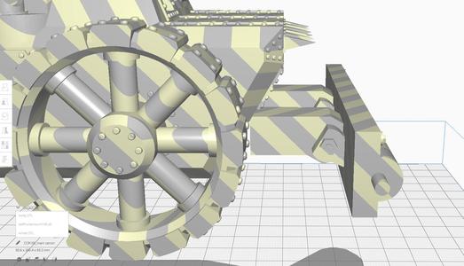 simple deff rolla for ork wagon mount