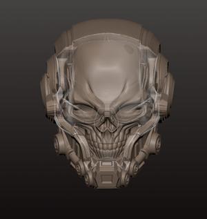 Sci-Fi skull