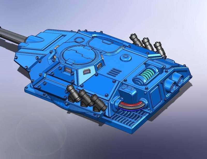 Stowage boxes for turret Predator MK3 28mm