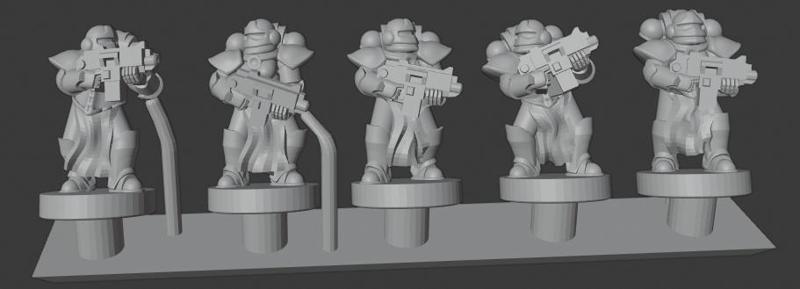 Laser Nuns - Remix - Battlesisters - 6mm