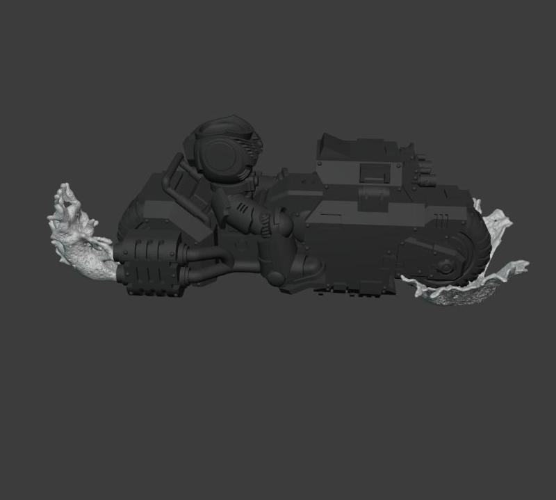 Primaris Space Marines Outriders Upgrades - Bike Mud Sprays