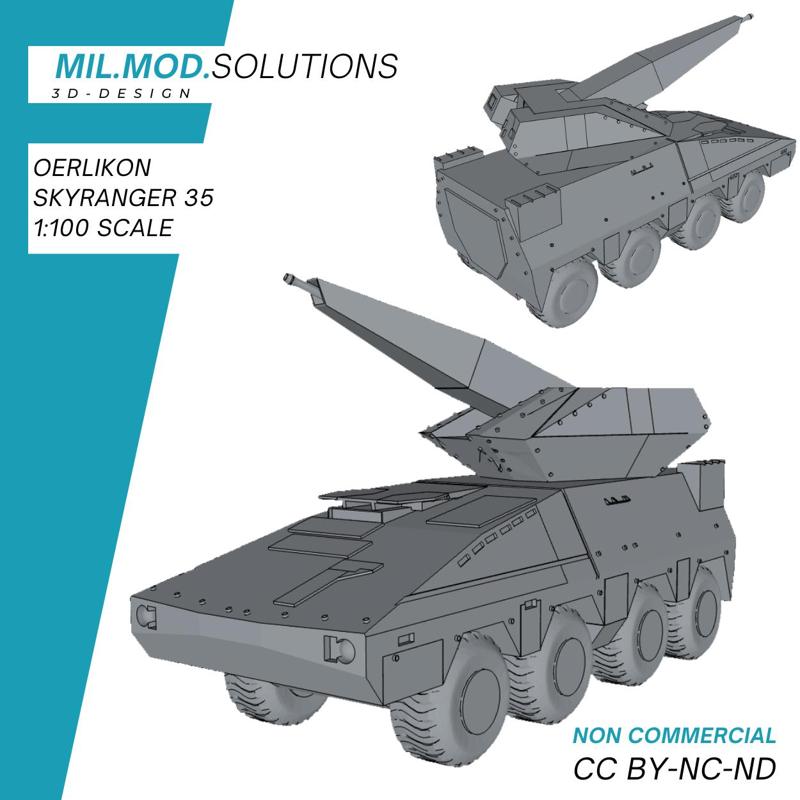 Oerlikon Skyranger 35 Mobile Air Defense System Bundeswehr