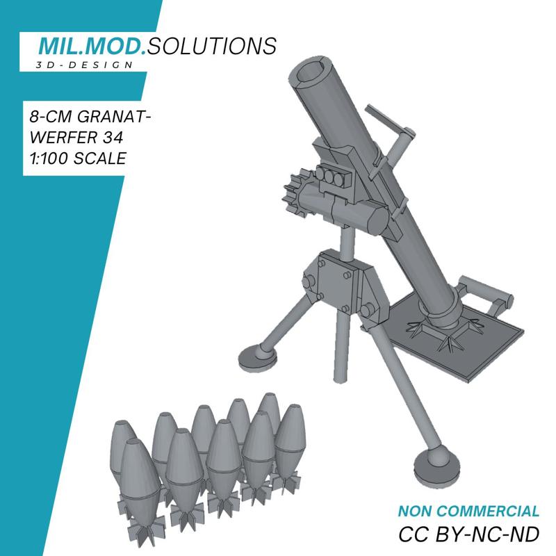 8cm grenade launcher 34 WW2 Wehrmacht