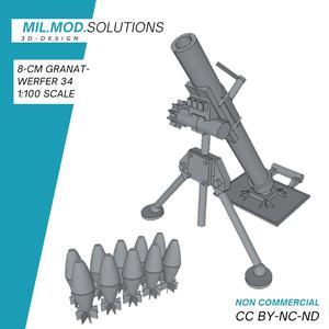 8cm grenade launcher 34 WW2 Wehrmacht