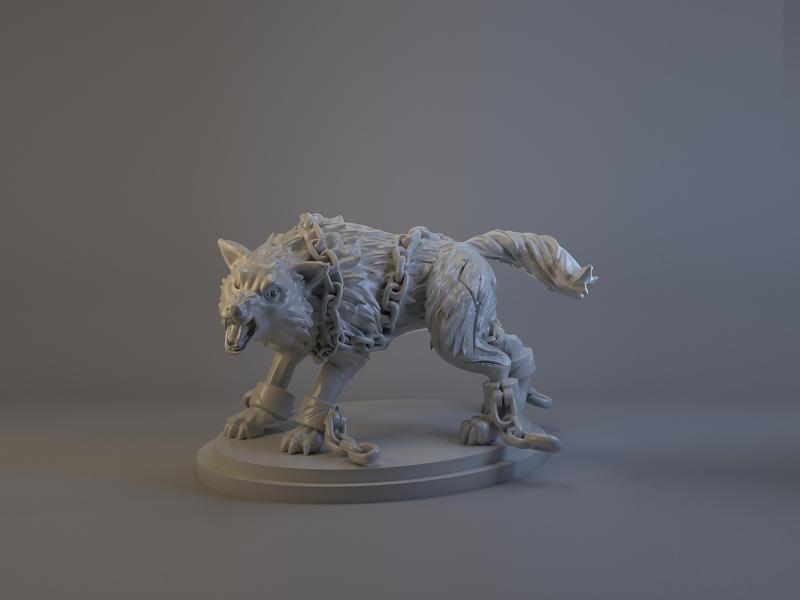 Fenrir, the gigantic monstrous wolf from Norse mythology