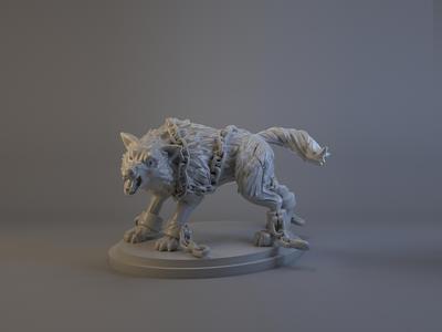 Fenrir, the gigantic monstrous wolf from Norse mythology