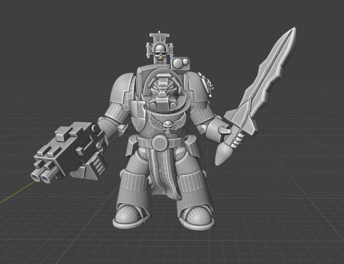 Prime Galactic Crusaders Captain in Terminal Armour
