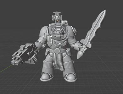 Prime Galactic Crusaders Captain in Terminal Armour