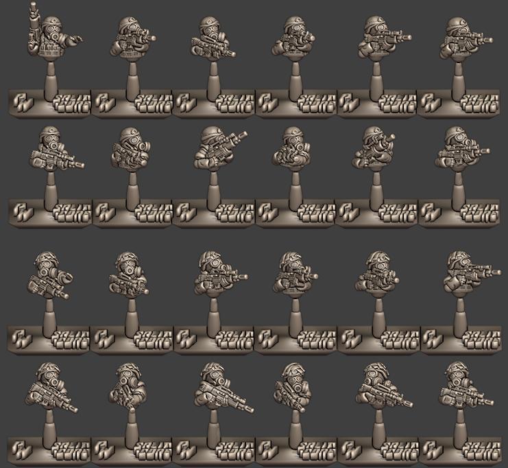 FLI Rifleman CBRN Kit Expansion Split-Core Pack (6mm Real Scale)