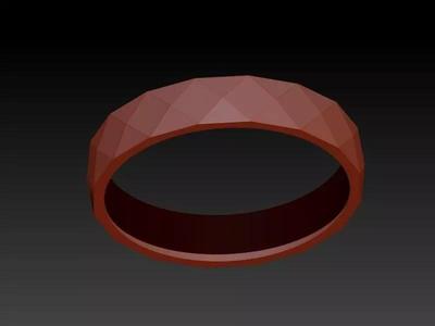 Domed Pyramid Pattern Wedding Band Ring USA Sz 8 9 10 11 12 13