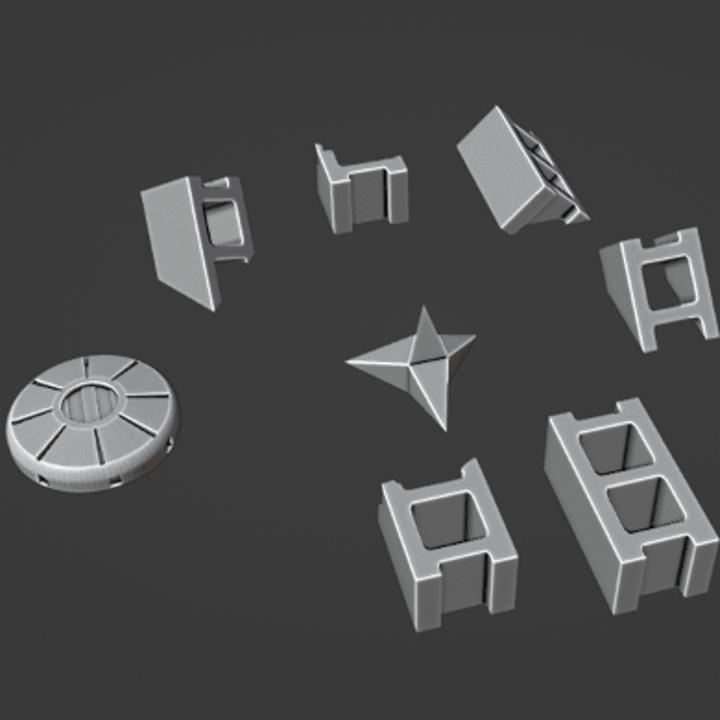 Gaslands 20mm Scale Highway 24 Drop Debris Set STL – 3D Printable Obstacles and Scatter Terrain for Post-Apocalyptic Tabletop Gaming