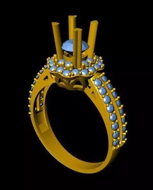 DiamondRing engagement ring with stones