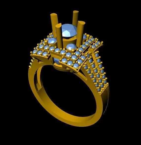 DiamondRing engagement ring with stones