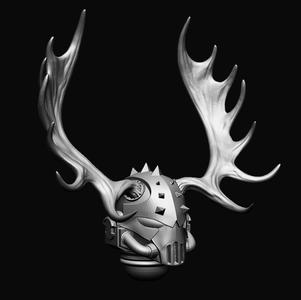 Space Stag upgrades for Space Marines (Helmet, Shoulders, Shield)