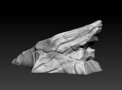Sharp rock terrain