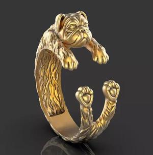 Dog ring Silver Gold  Print