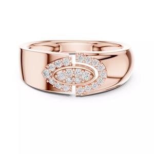 Elongated Oval Shape Round Diamond Wedding Ring 3DM STL Video