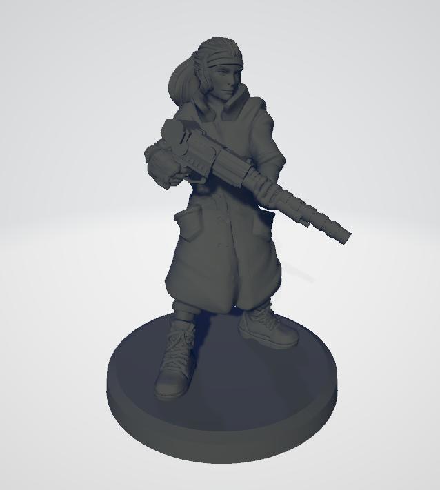Underhiver lady with Lasgun
