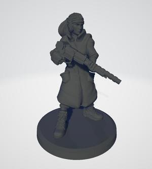 Underhiver lady with Lasgun