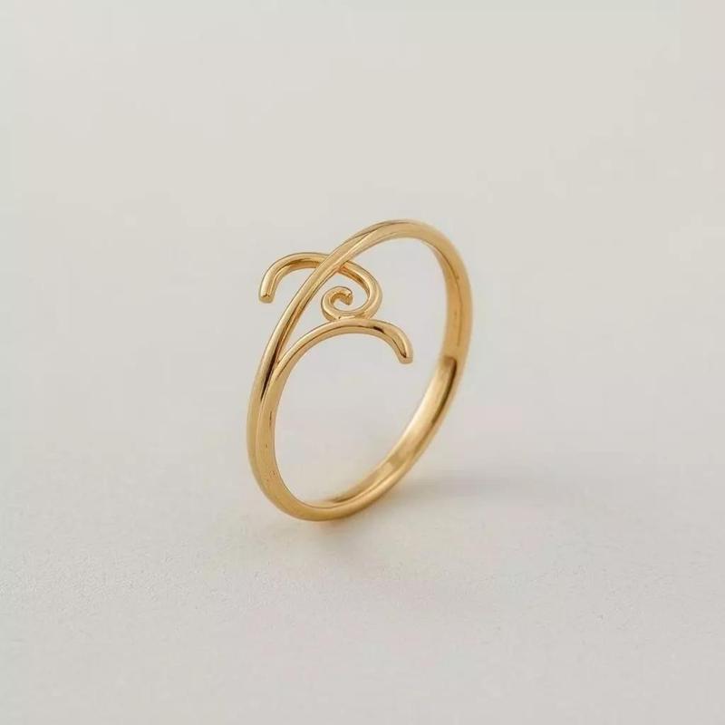 Elysian Elegant Gold Ring  A Timeless Statement Piece