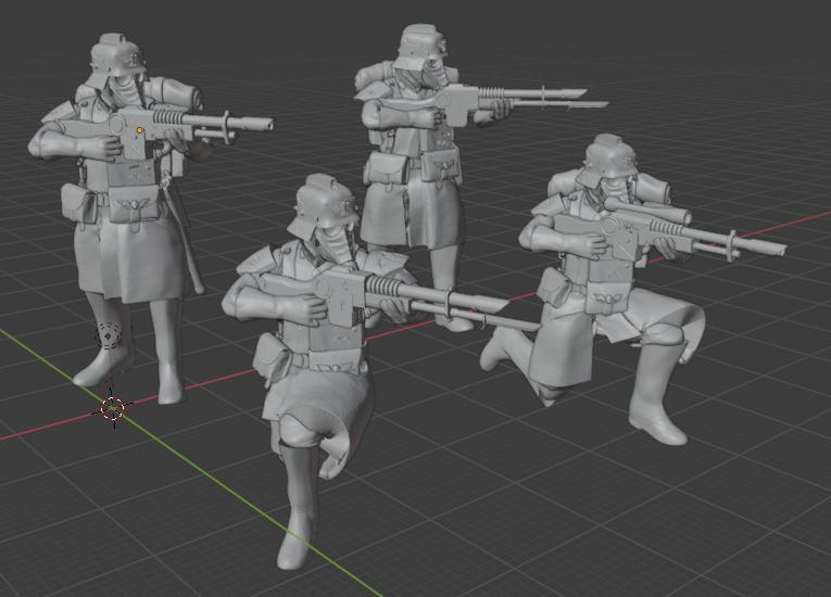 Krieg Infantry Aiming Pose