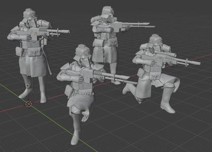 Krieg Infantry Aiming Pose