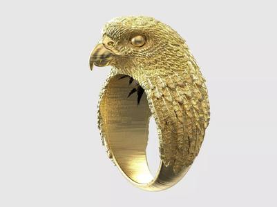 Falcon ring  high detail
