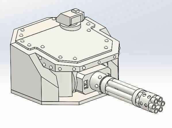 Raider Pattern Hull Mounted Gun Casemates (Supported)