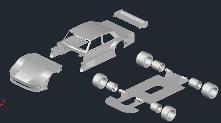 tourism road FORD scale 1/30