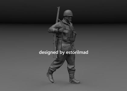 WW2 BRITISH PARATROOPER ON PATROL AT ARNHEN V2